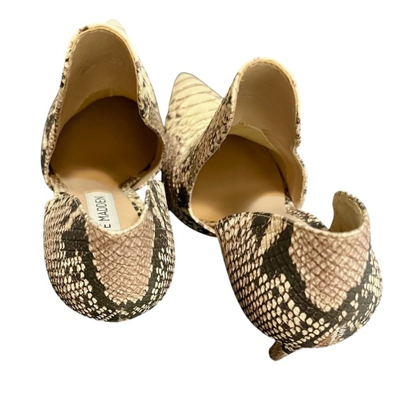 Steve Madden Dolly Pump Snakeskin 7.5. Fall Staple Quiet Luxury Mob Wife Look! - Picture 3 of 7